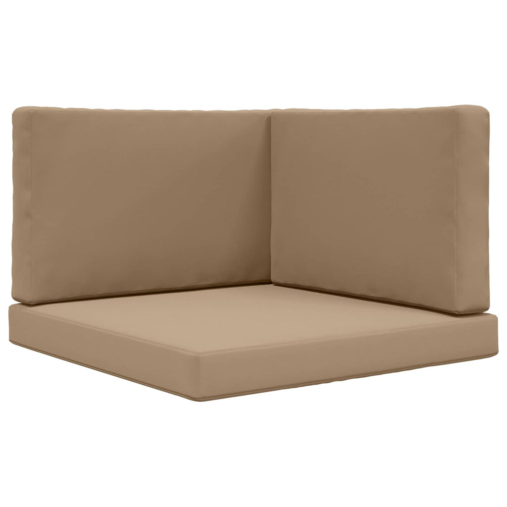 Sofakissen für draußen 3 pcs Taupe Polyester