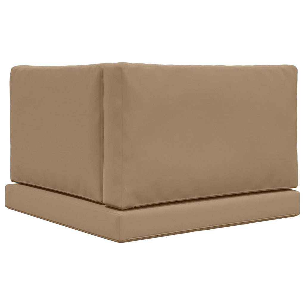Sofakissen für draußen 3 pcs Taupe Polyester