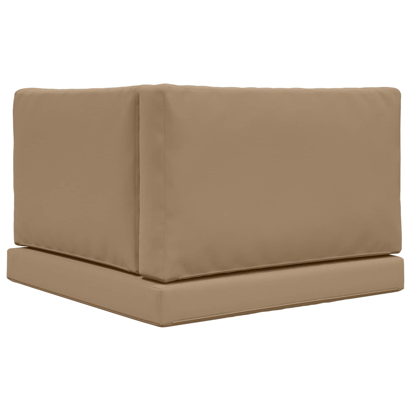 Sofakissen für draußen 3 pcs Taupe Polyester