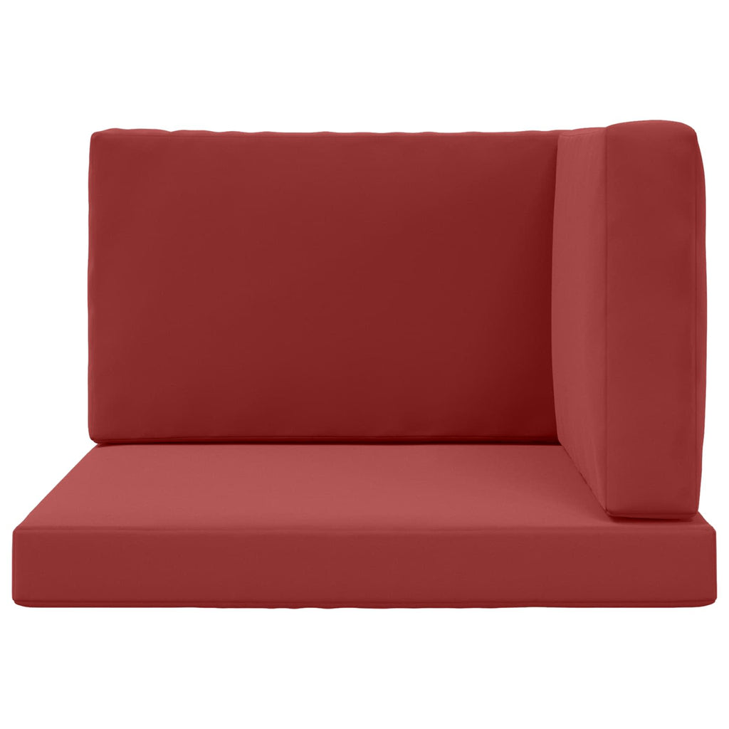 Sofakissen für draußen 3 pcs Weinrot Polyester