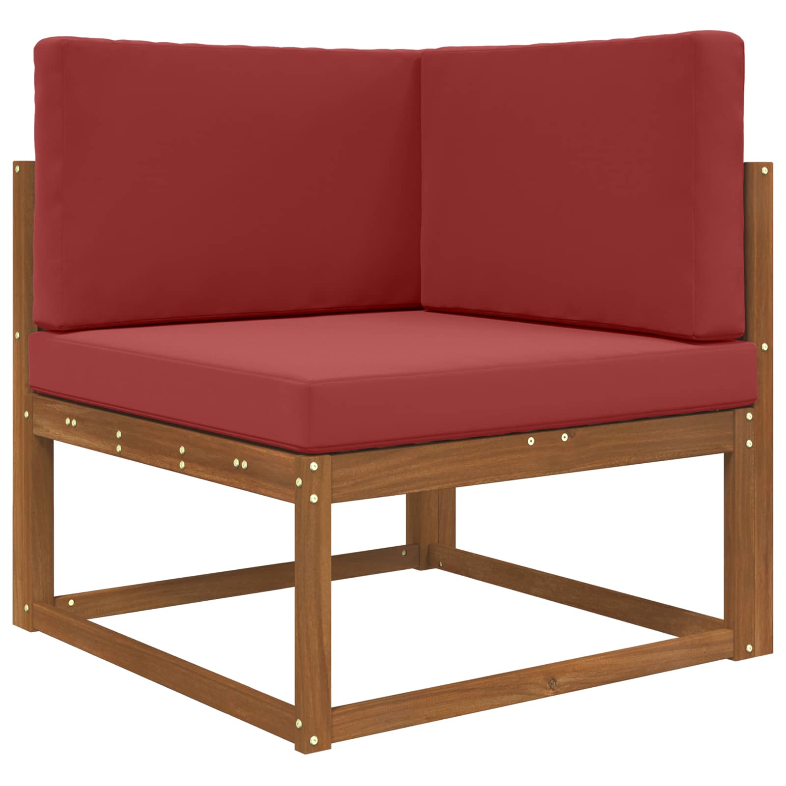 Sofakissen für draußen 3 pcs Weinrot Polyester