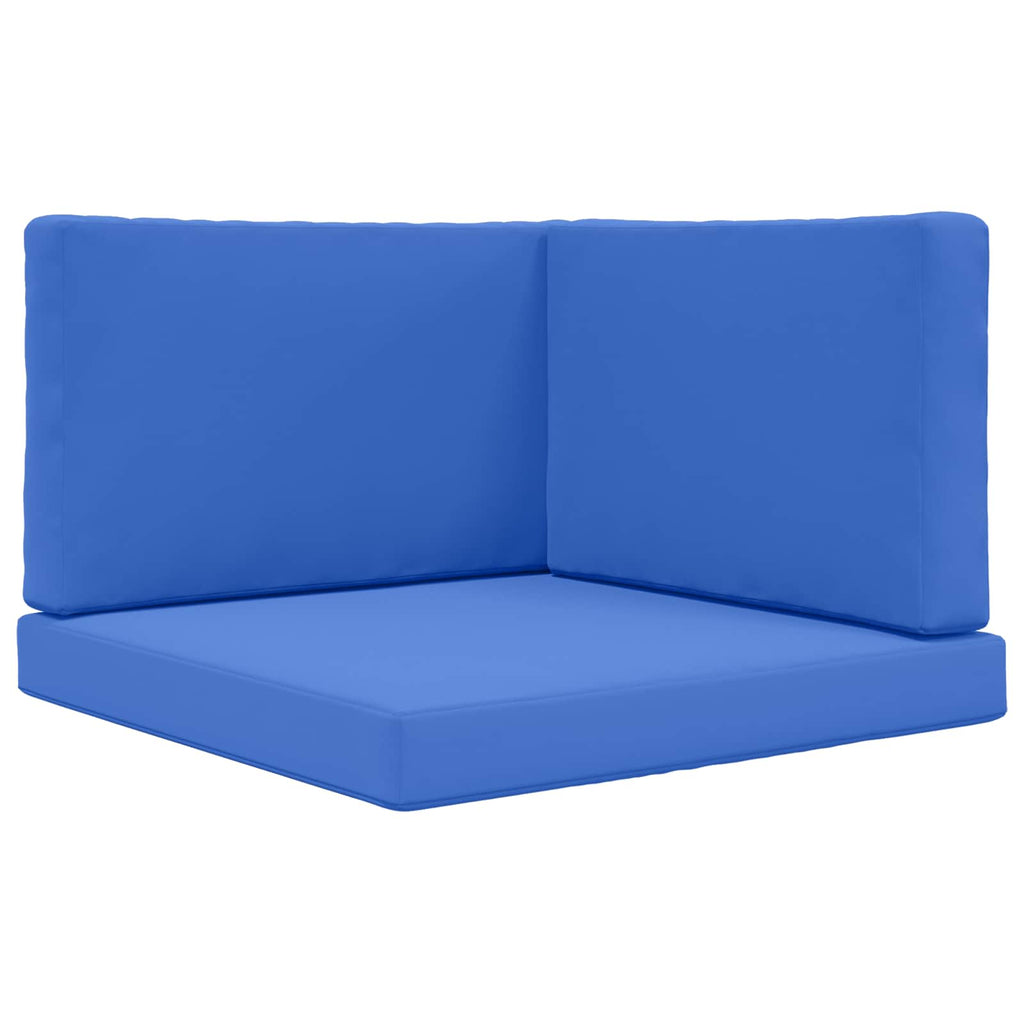 Sofakissen für draußen 3 pcs Königsblau Polyester