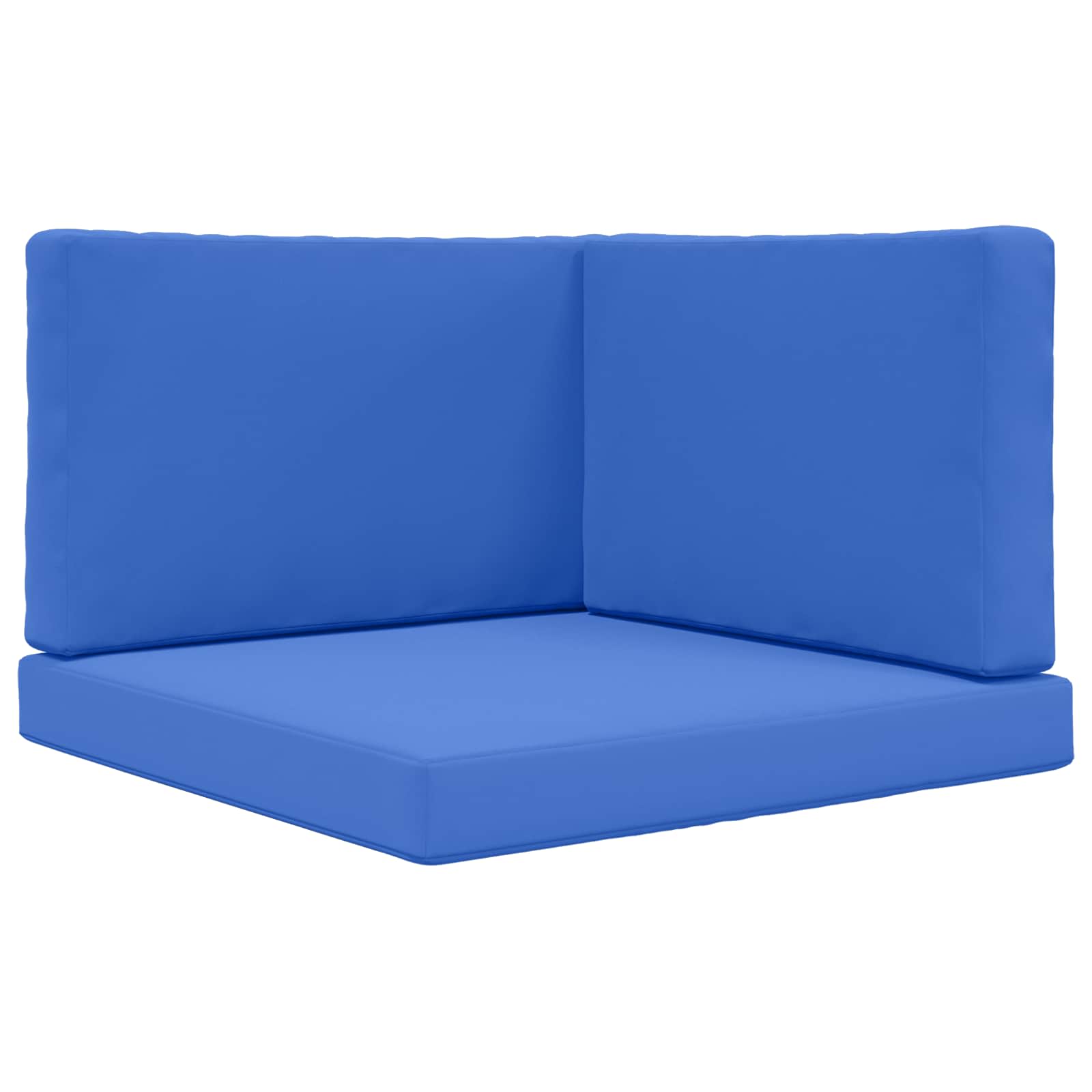 Sofakissen für draußen 3 pcs Königsblau Polyester