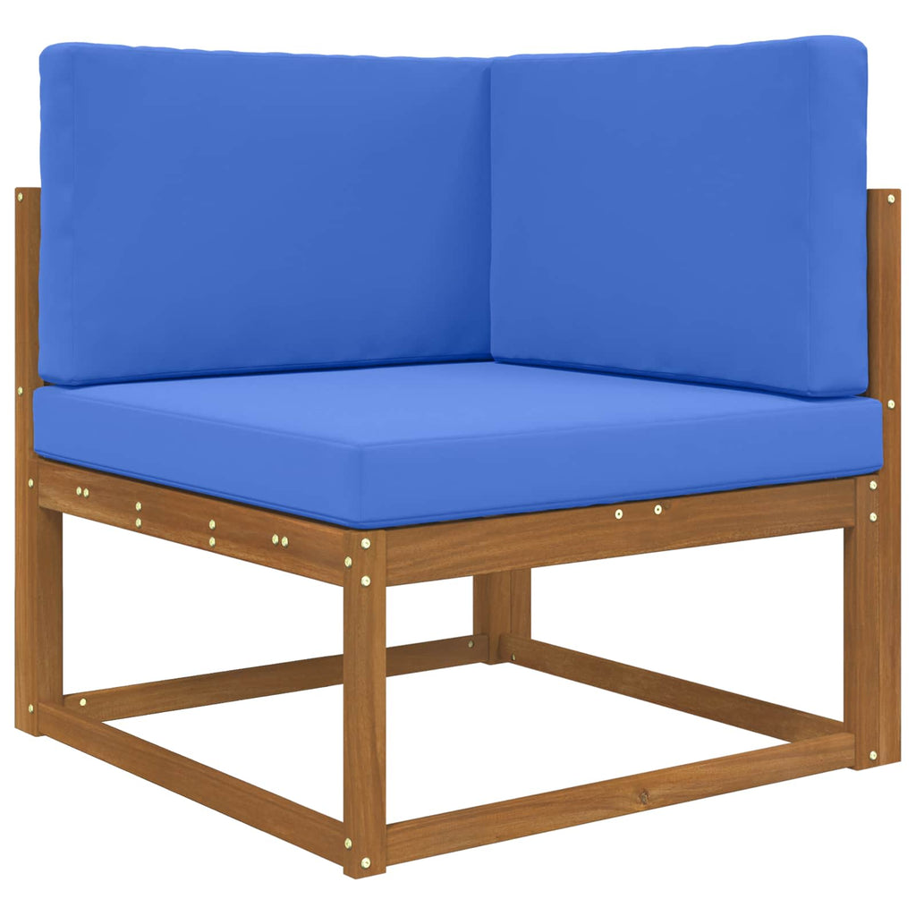 Sofakissen für draußen 3 pcs Königsblau Polyester