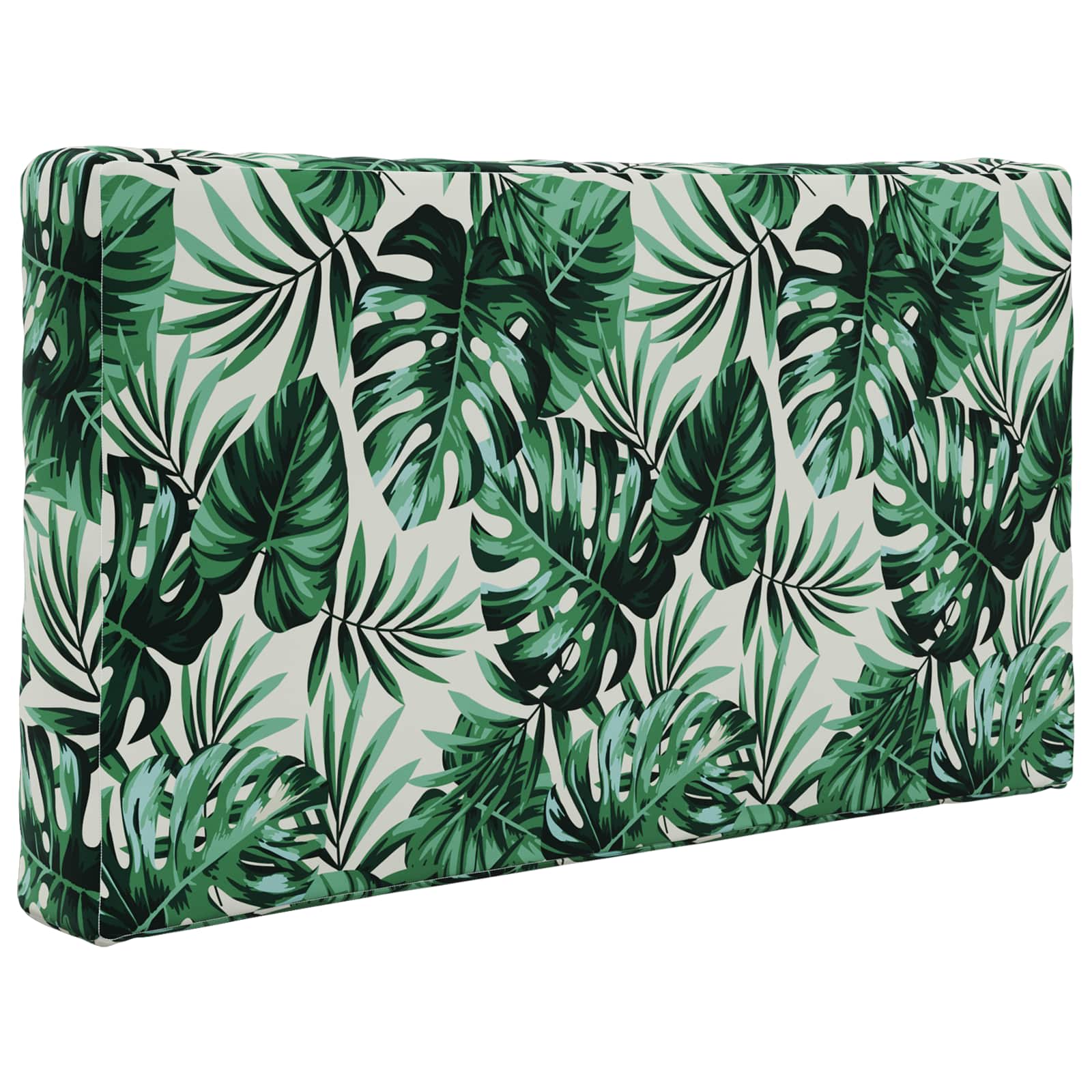Sofakissen für draußen 3 pcs Blattmuster Polyester