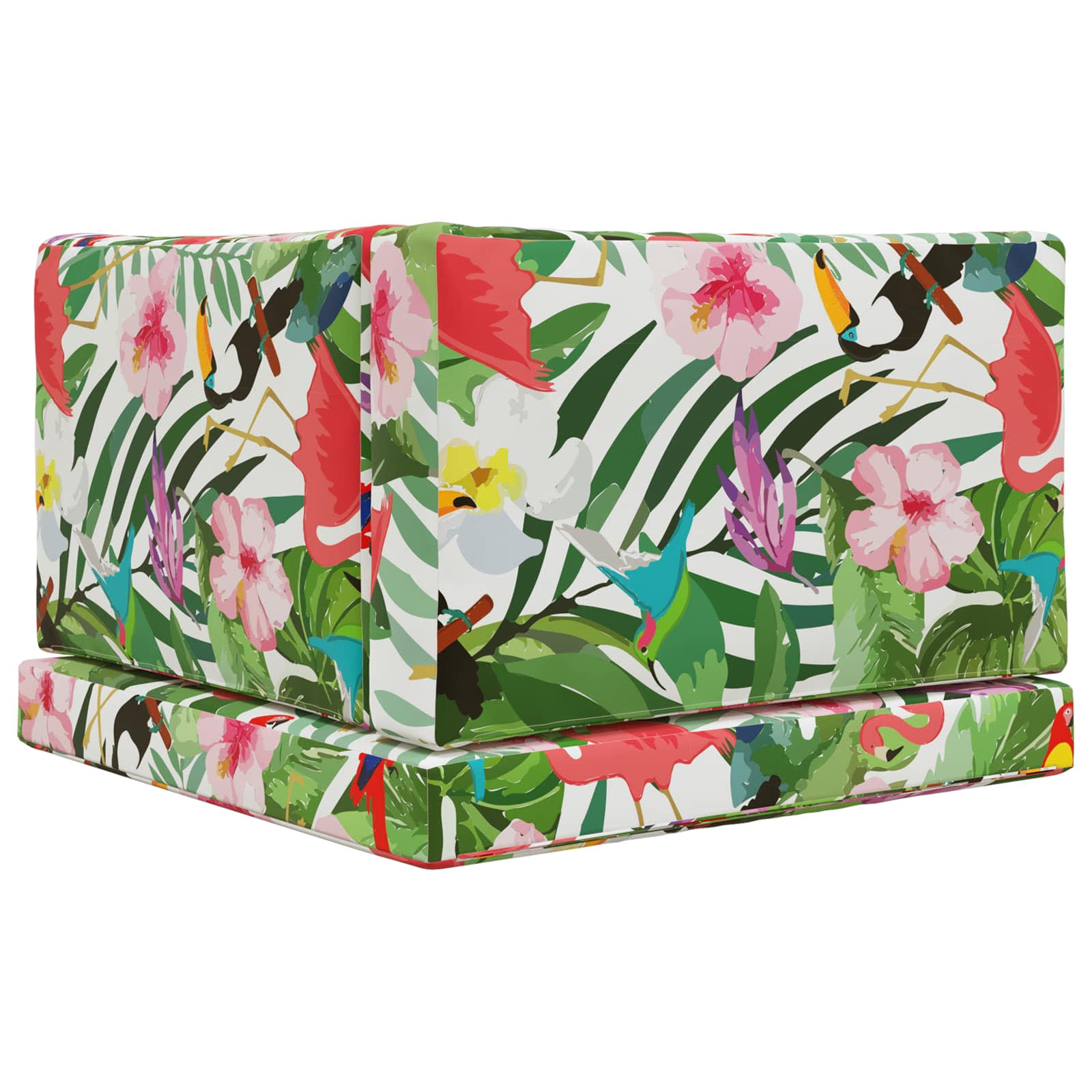 Sofakissen für draußen 3 pcs Bunt Polyester