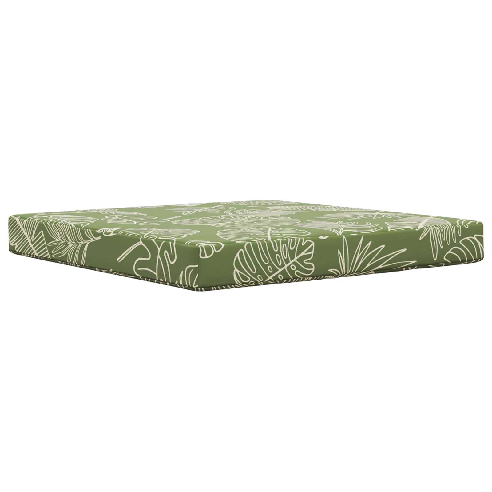 Sofakissen für draußen 3 pcs Blattdesign Polyester