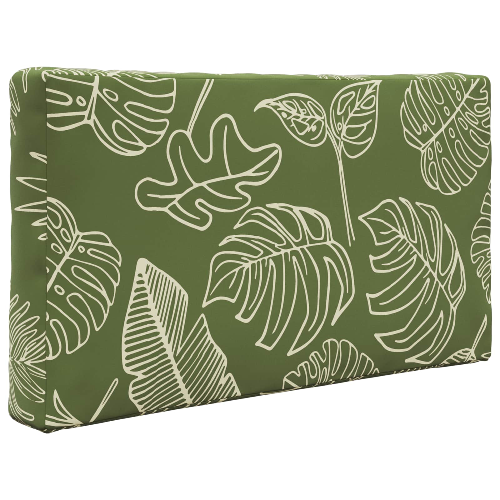 Sofakissen für draußen 3 pcs Blattdesign Polyester