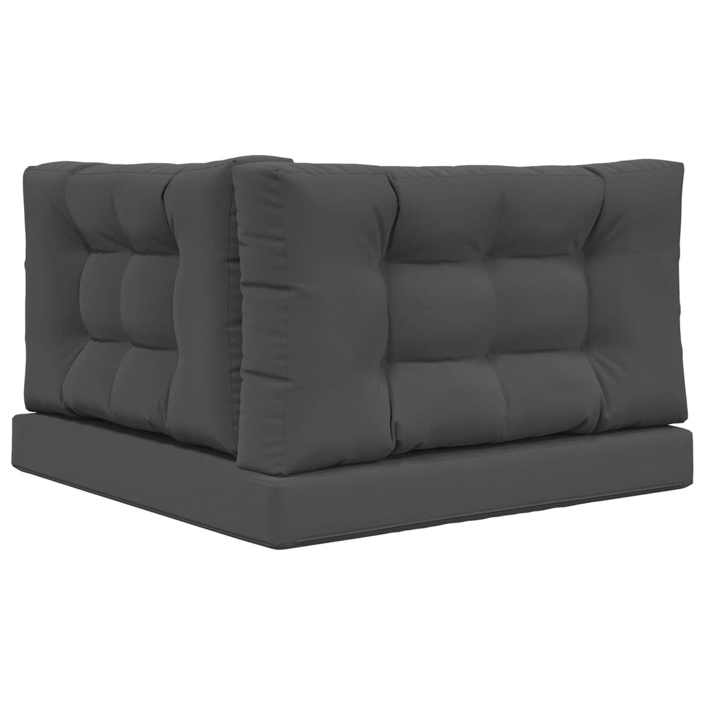 Sofakissen für draußen 3 pcs Anthrazit Polyester