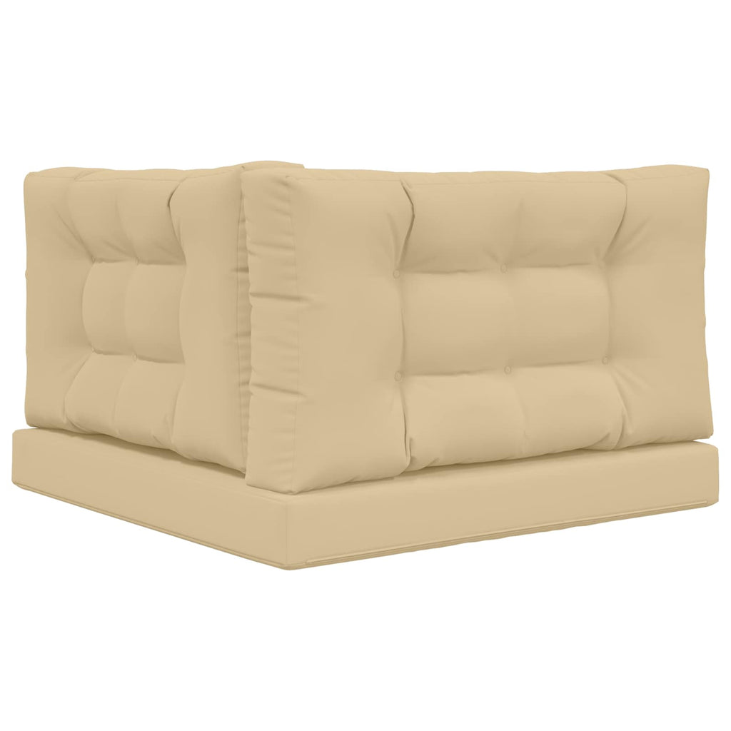 Sofakissen für draußen 3 pcs Beige Polyester