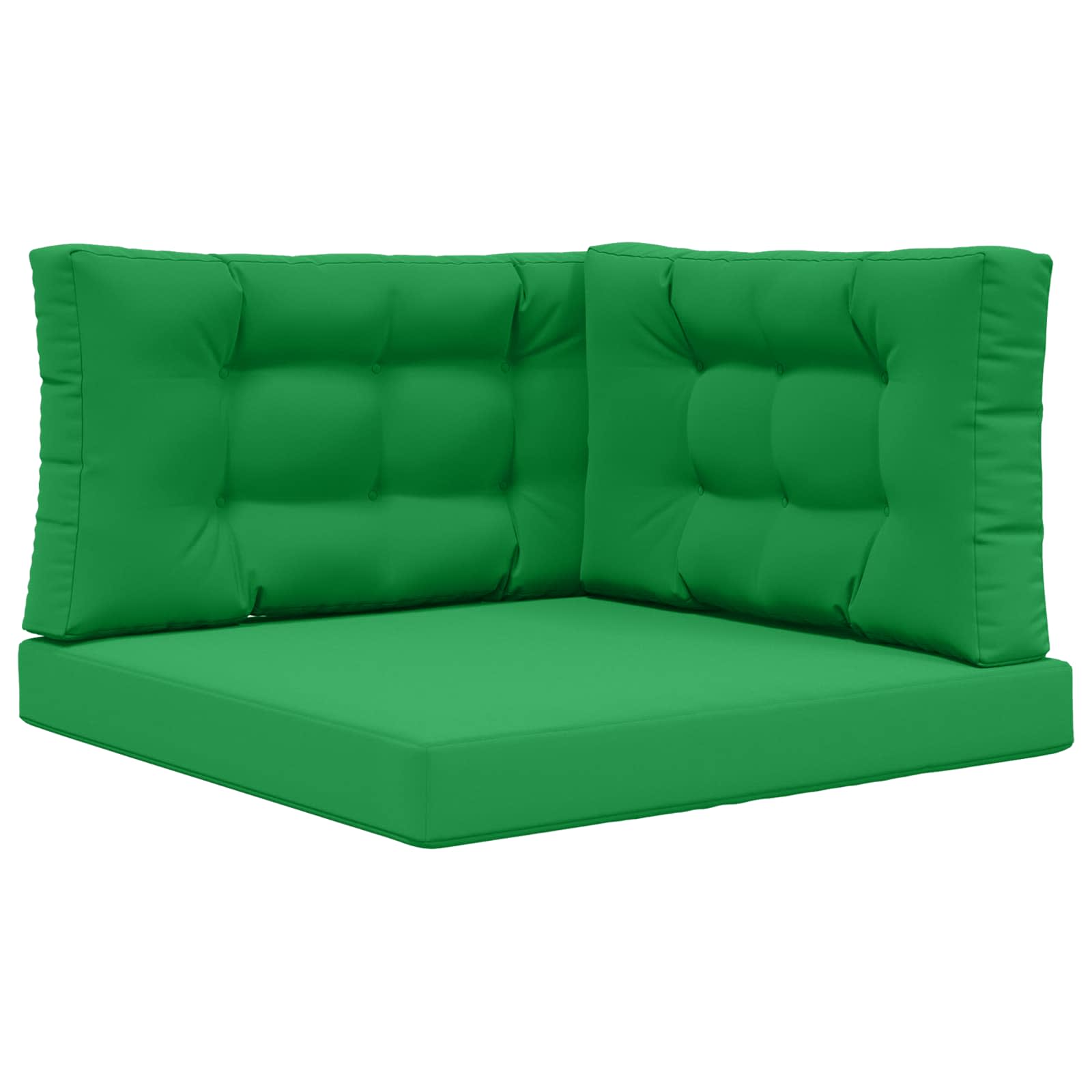 Sofakissen für draußen 3 pcs Grün Polyester