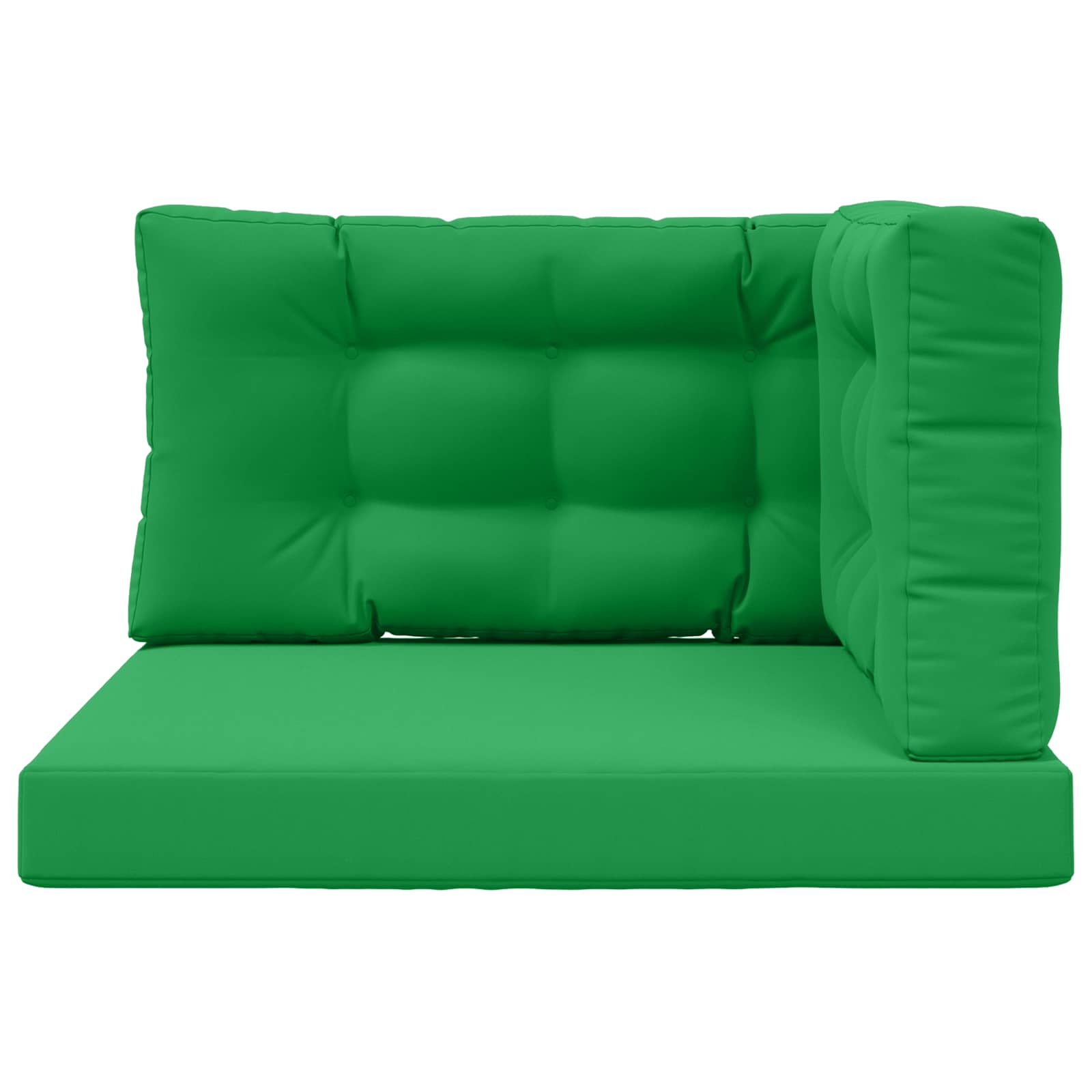 Sofakissen für draußen 3 pcs Grün Polyester