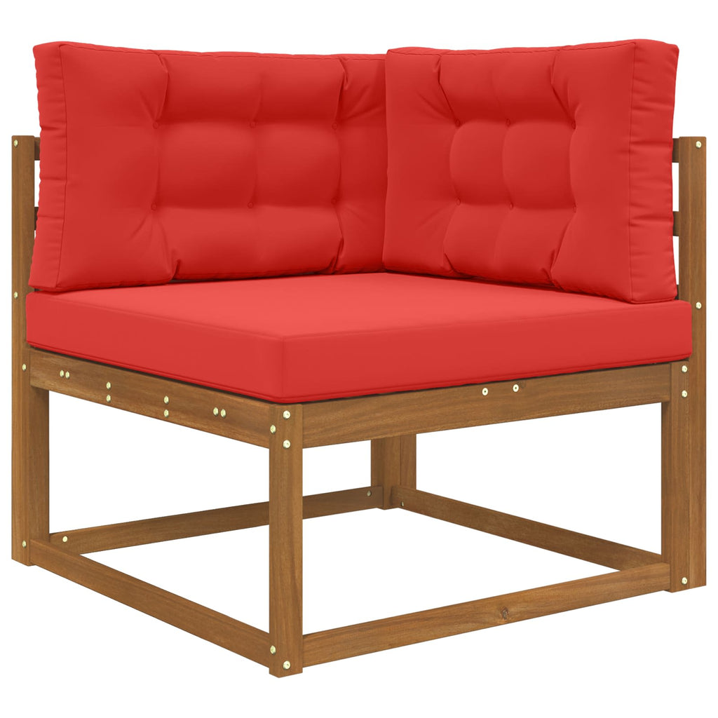 Sofakissen für draußen 3 pcs Rot Polyester