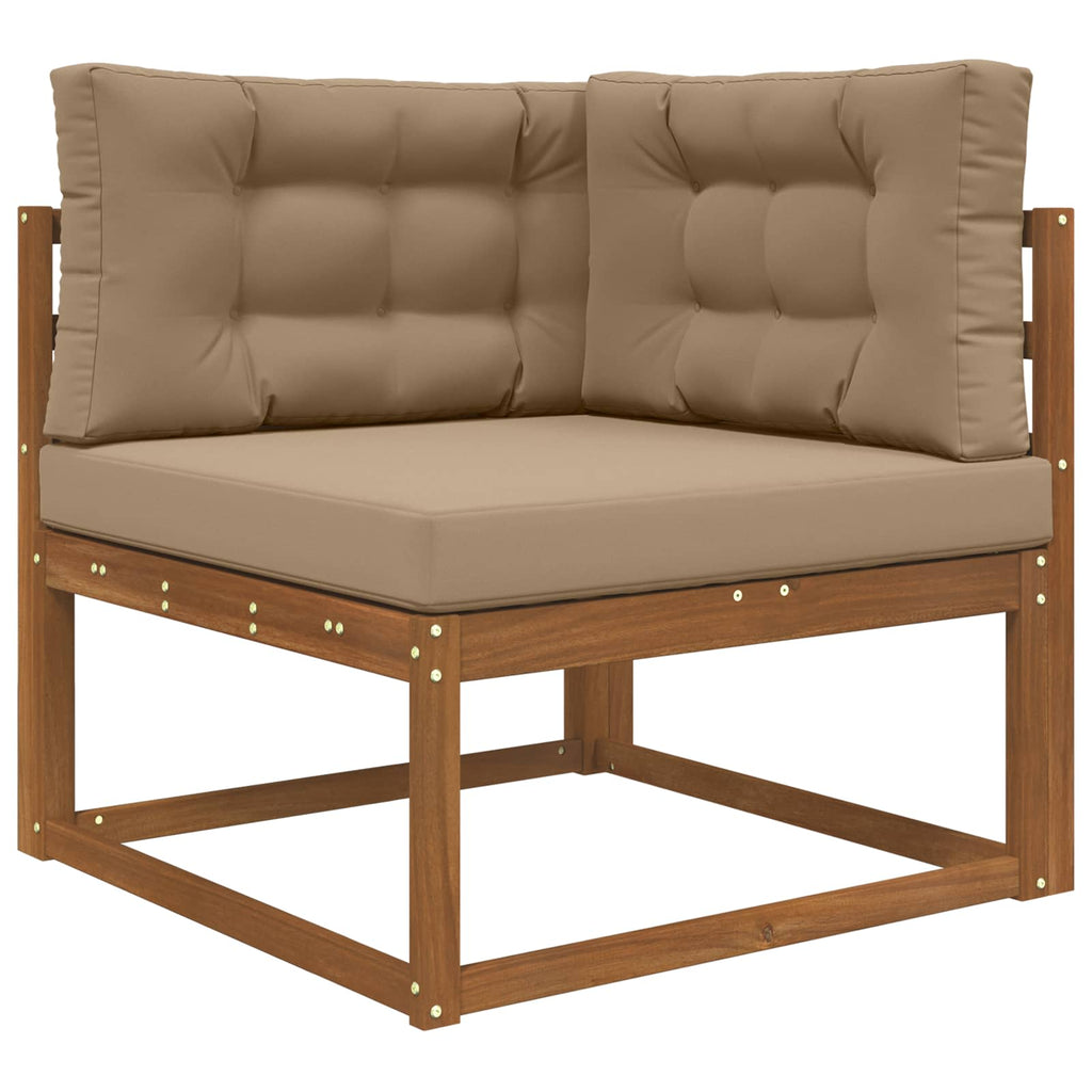 Sofakissen für draußen 3 pcs Taupe Polyester