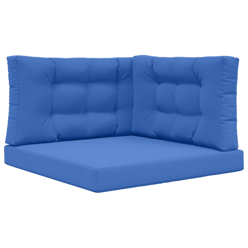 Sofakissen für draußen 3 pcs Königsblau Polyester