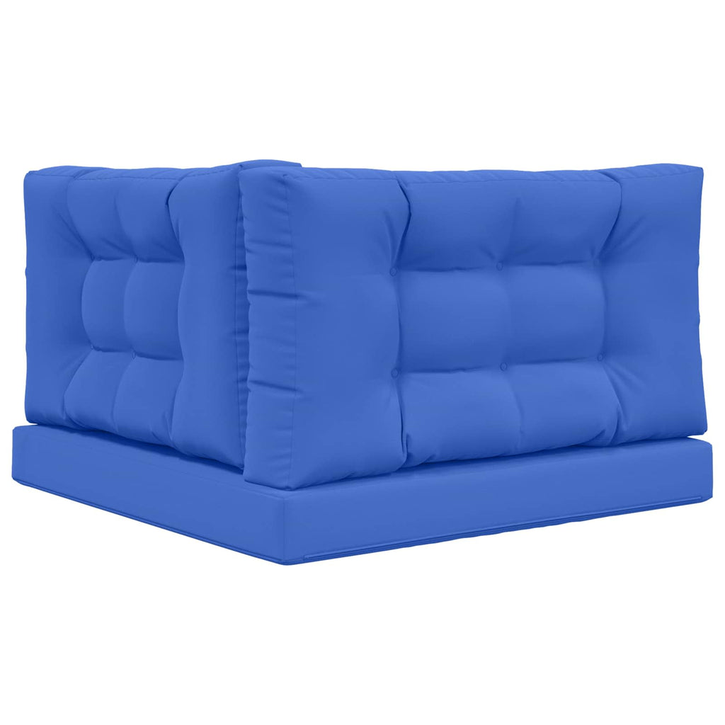 Sofakissen für draußen 3 pcs Königsblau Polyester