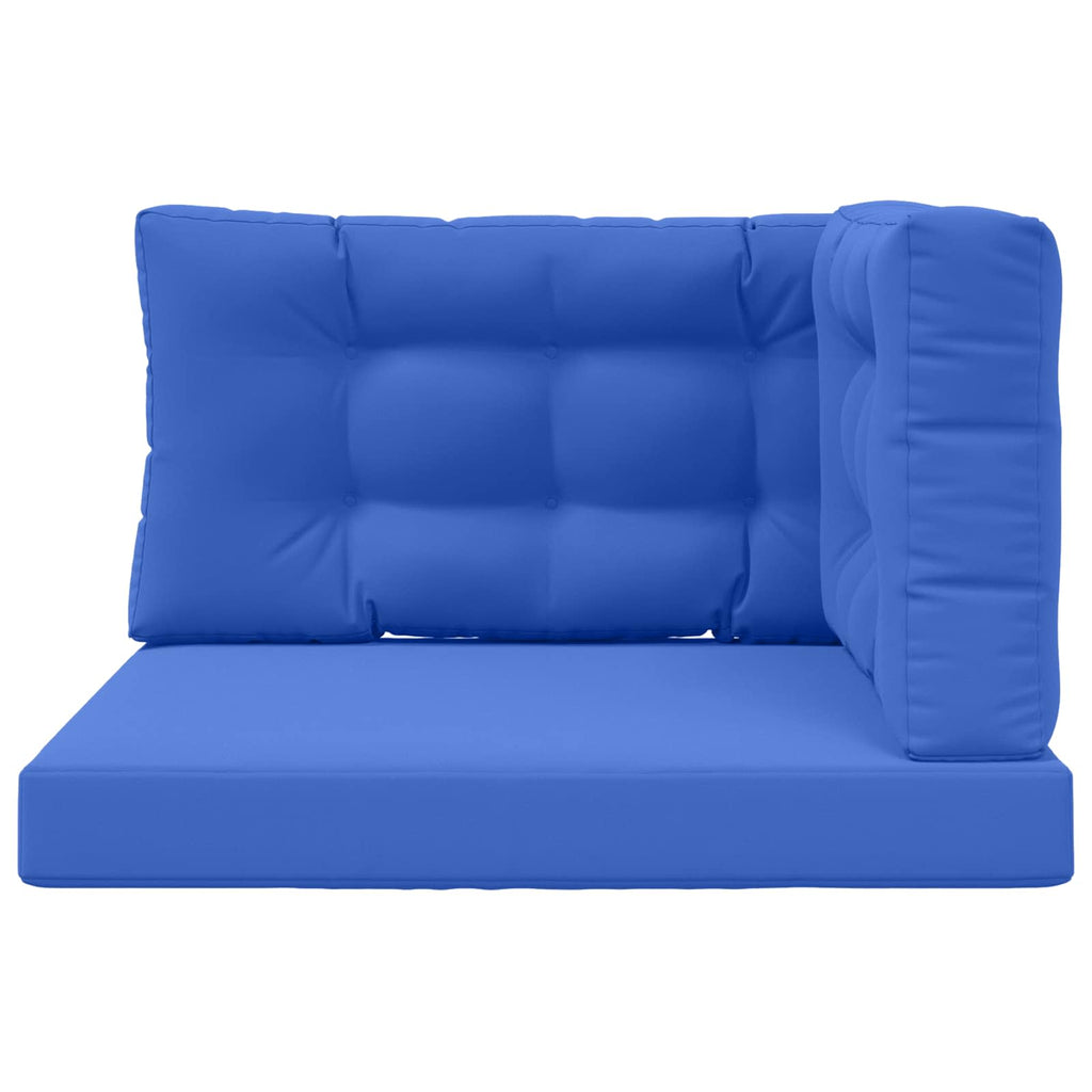 Sofakissen für draußen 3 pcs Königsblau Polyester
