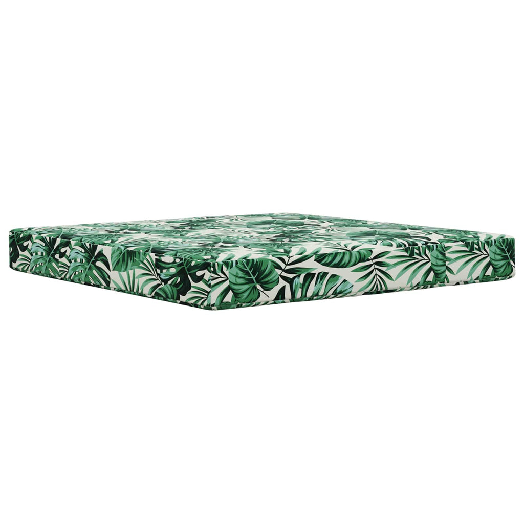 Sofakissen für draußen 3 pcs Blattmuster Polyester