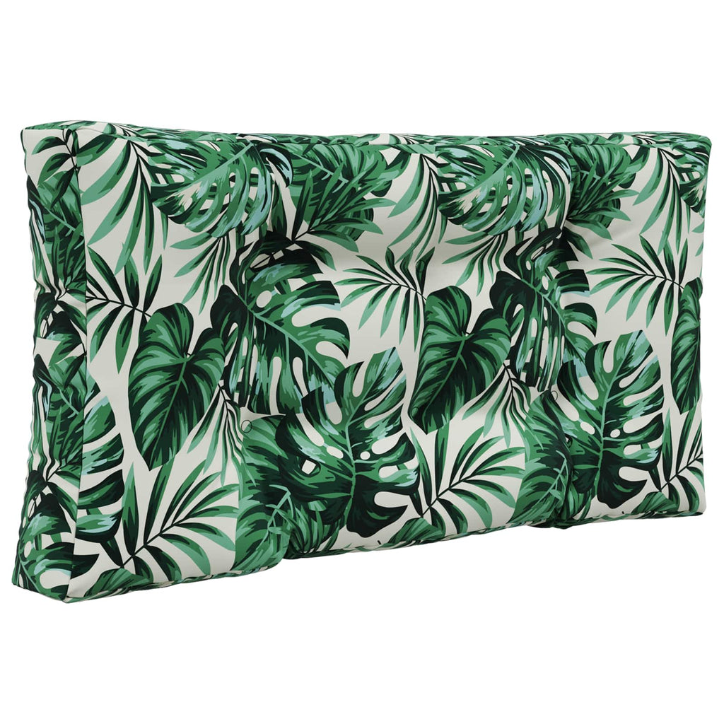 Sofakissen für draußen 3 pcs Blattmuster Polyester