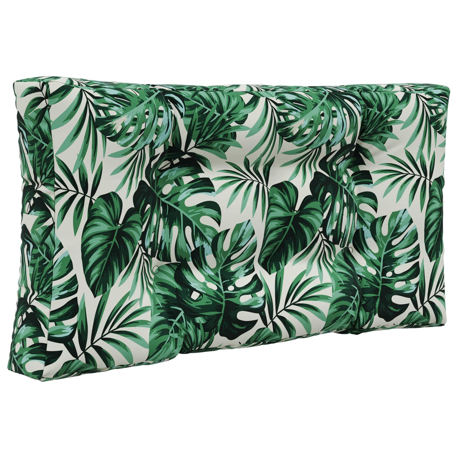 Sofakissen für draußen 3 pcs Blattmuster Polyester