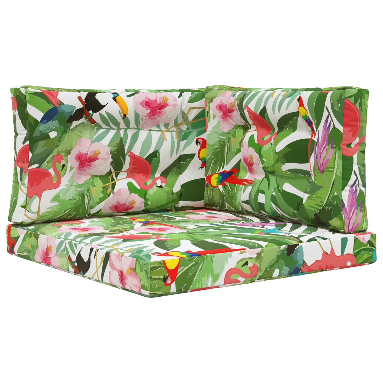 Sofakissen für draußen 3 pcs Bunt Polyester