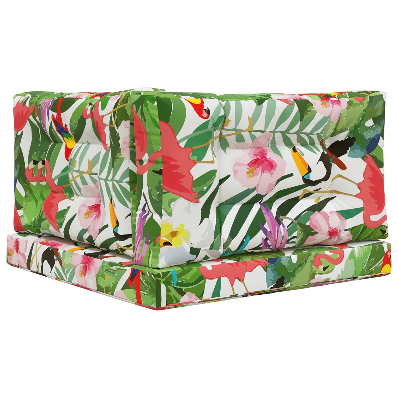 Sofakissen für draußen 3 pcs Bunt Polyester