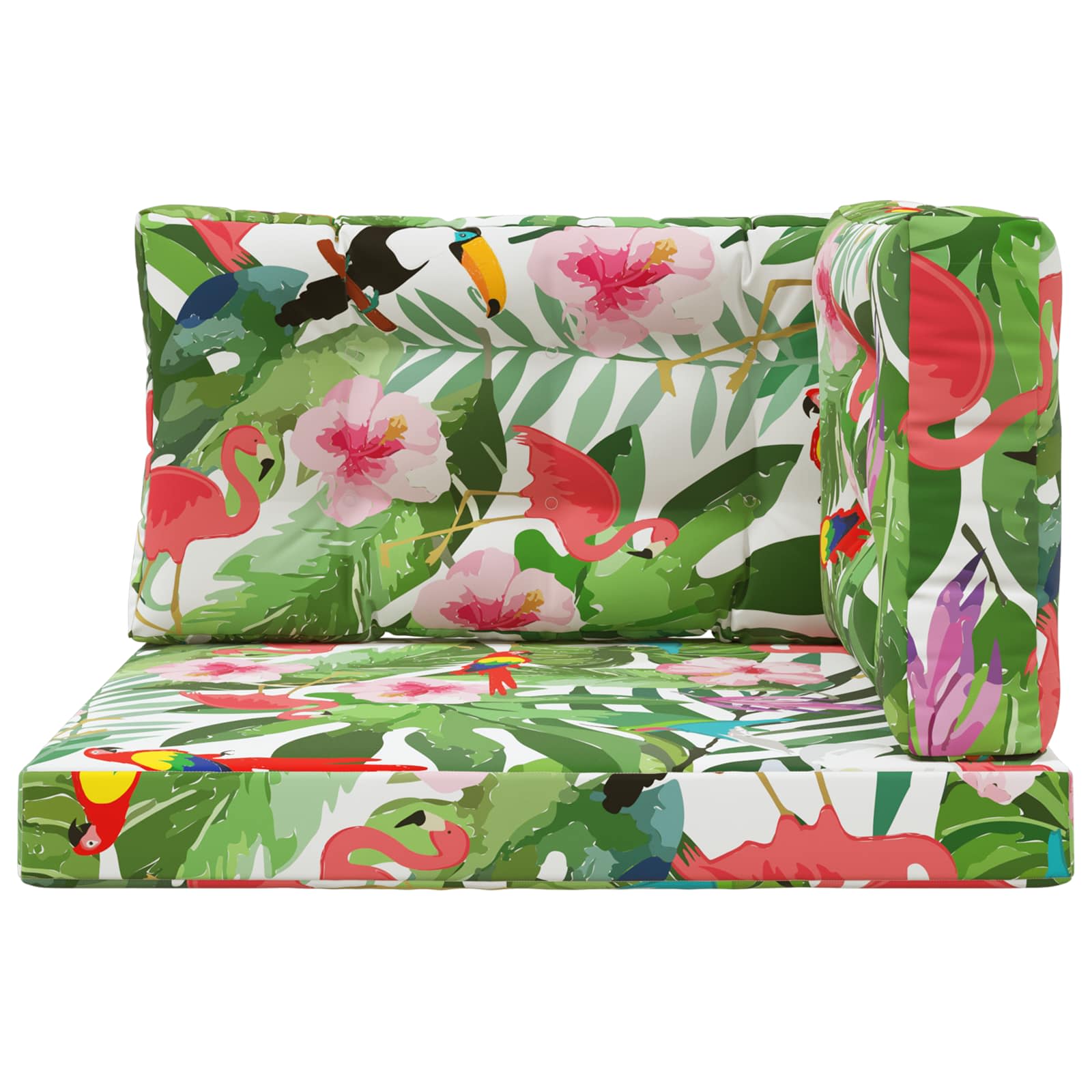 Sofakissen für draußen 3 pcs Bunt Polyester