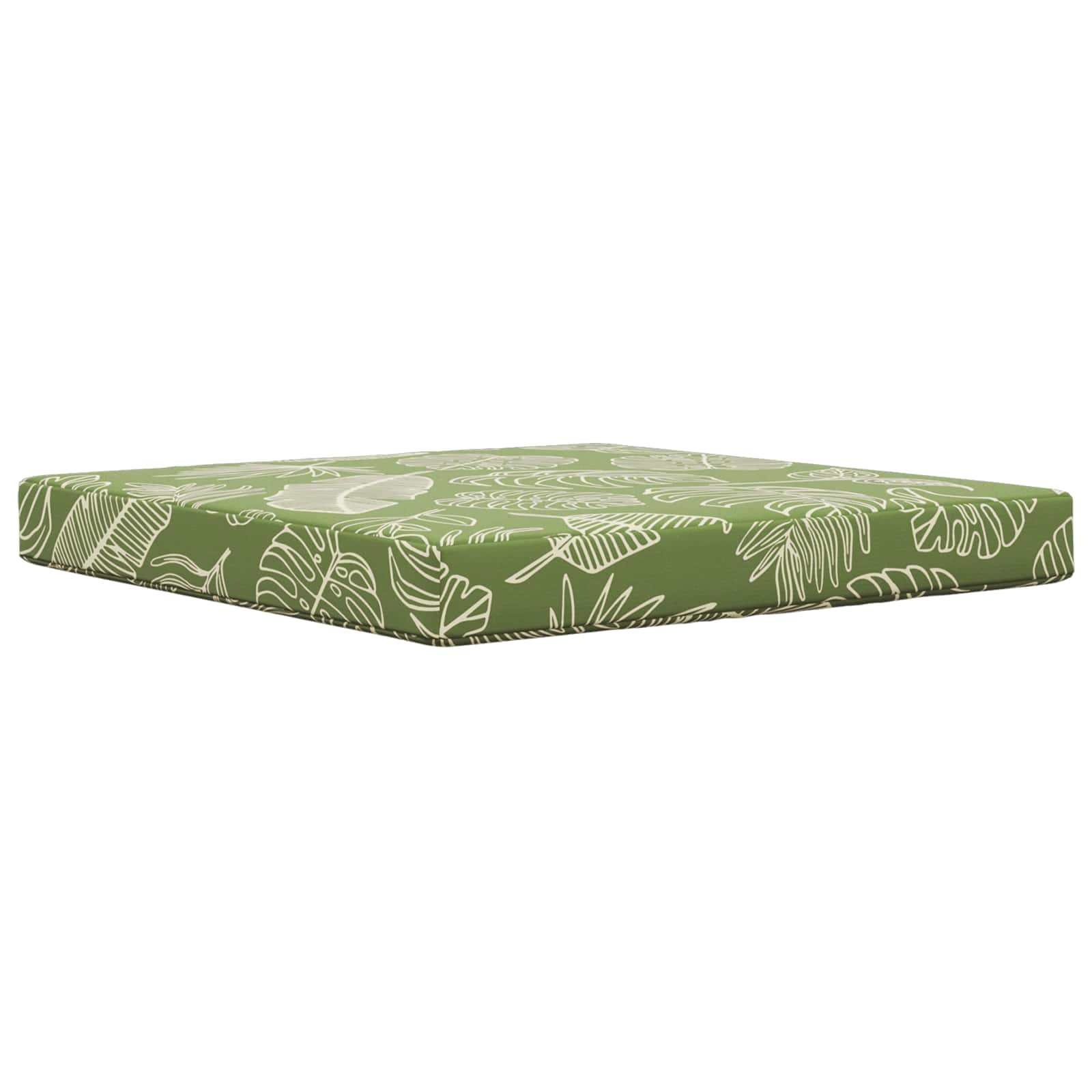 Sofakissen für draußen 3 pcs Blattdesign Polyester