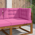 Sofakissen für draußen 3 pcs Rosa Polyester