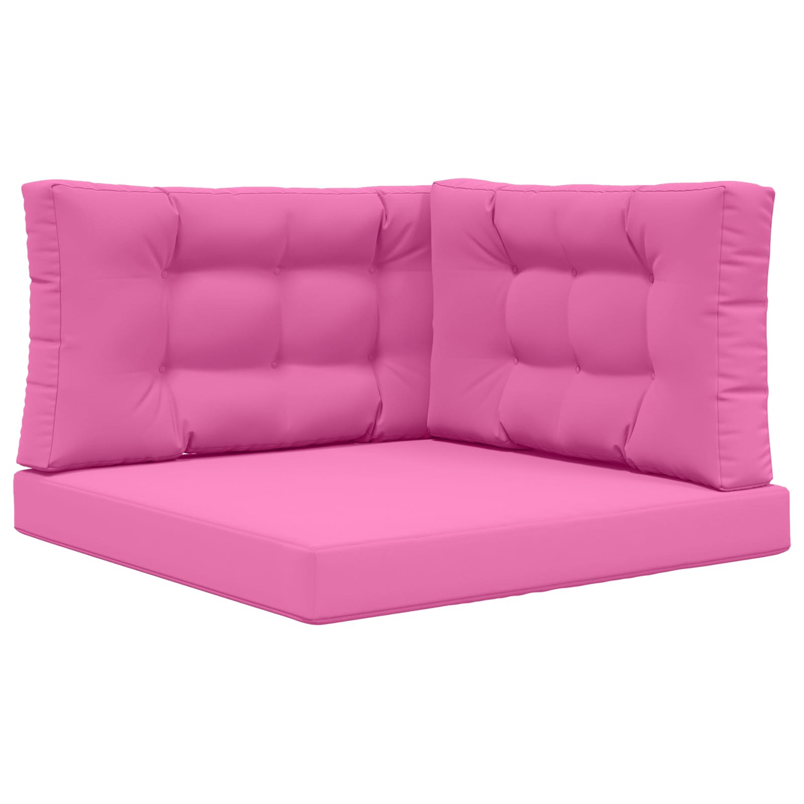 Sofakissen für draußen 3 pcs Rosa Polyester