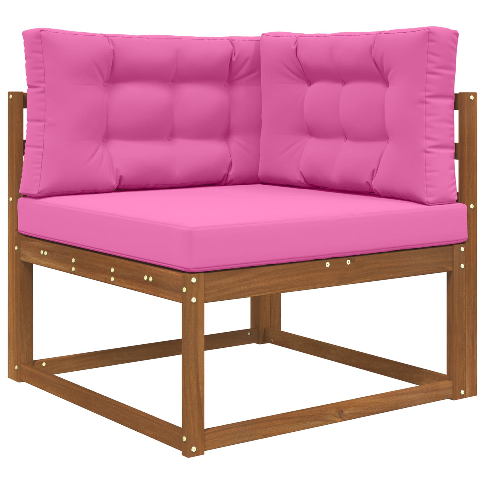 Sofakissen für draußen 3 pcs Rosa Polyester