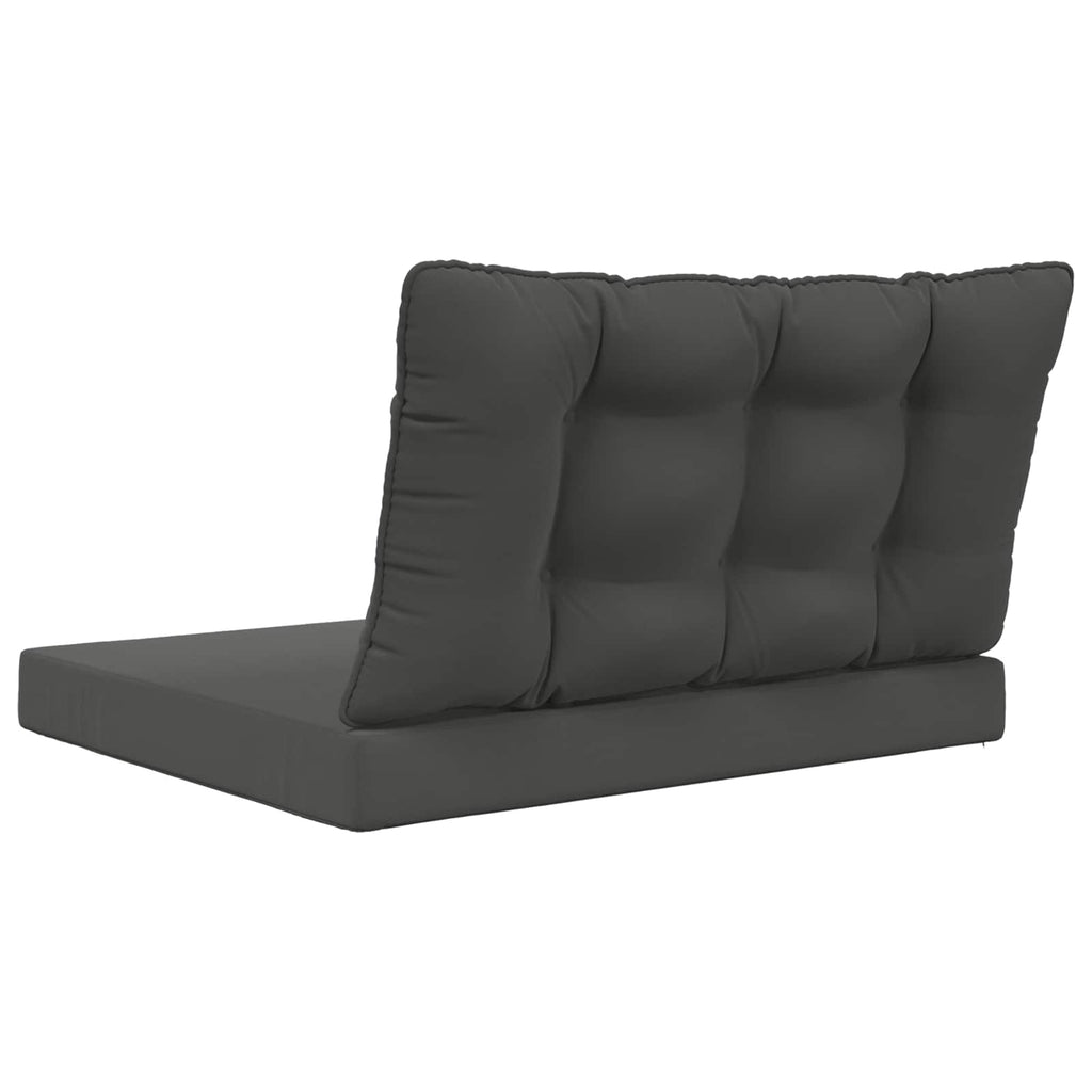 Sofakissen für draußen 2 pcs Anthrazit Polyester