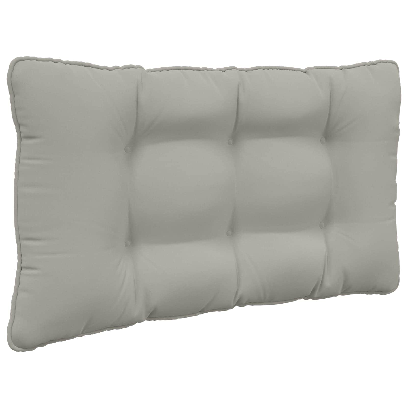 Sofakissen für draußen 2 pcs Grau Polyester