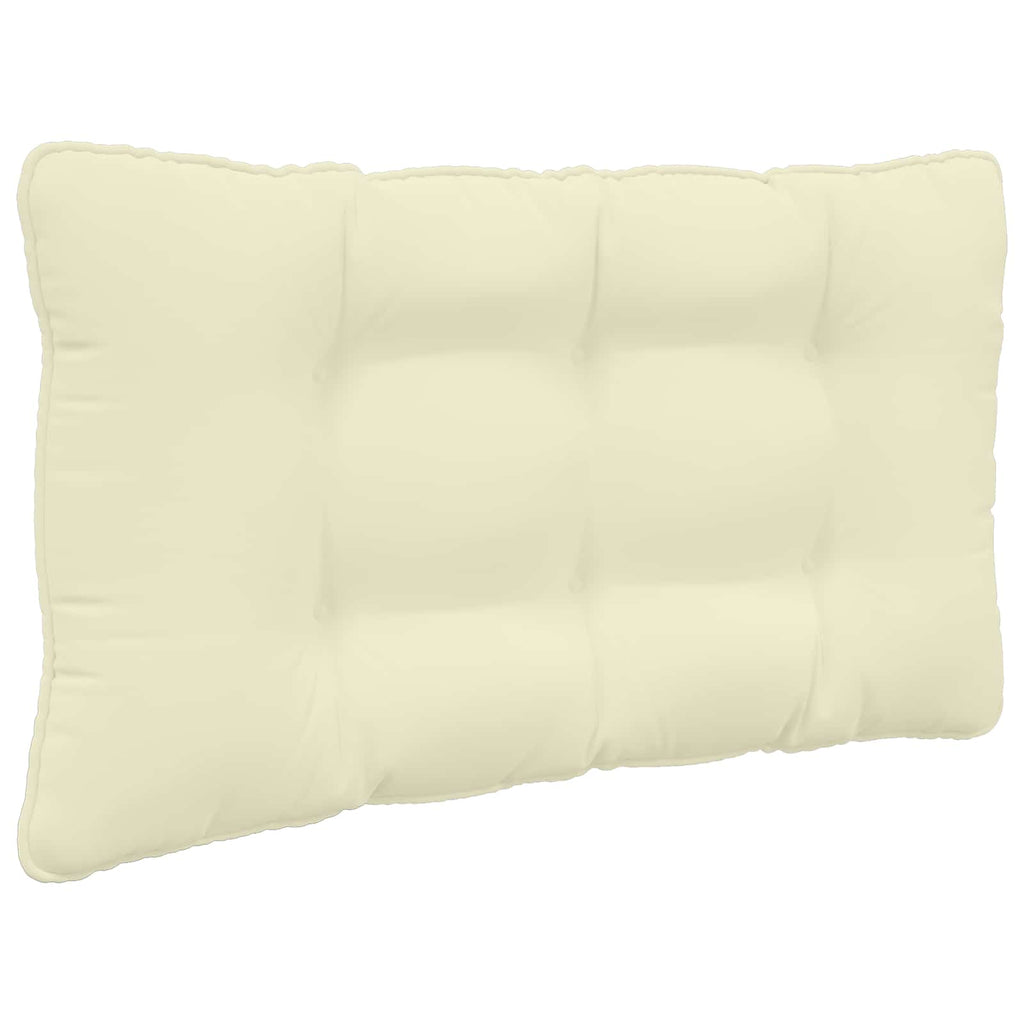 Sofakissen für draußen 2 pcs Creme Polyester