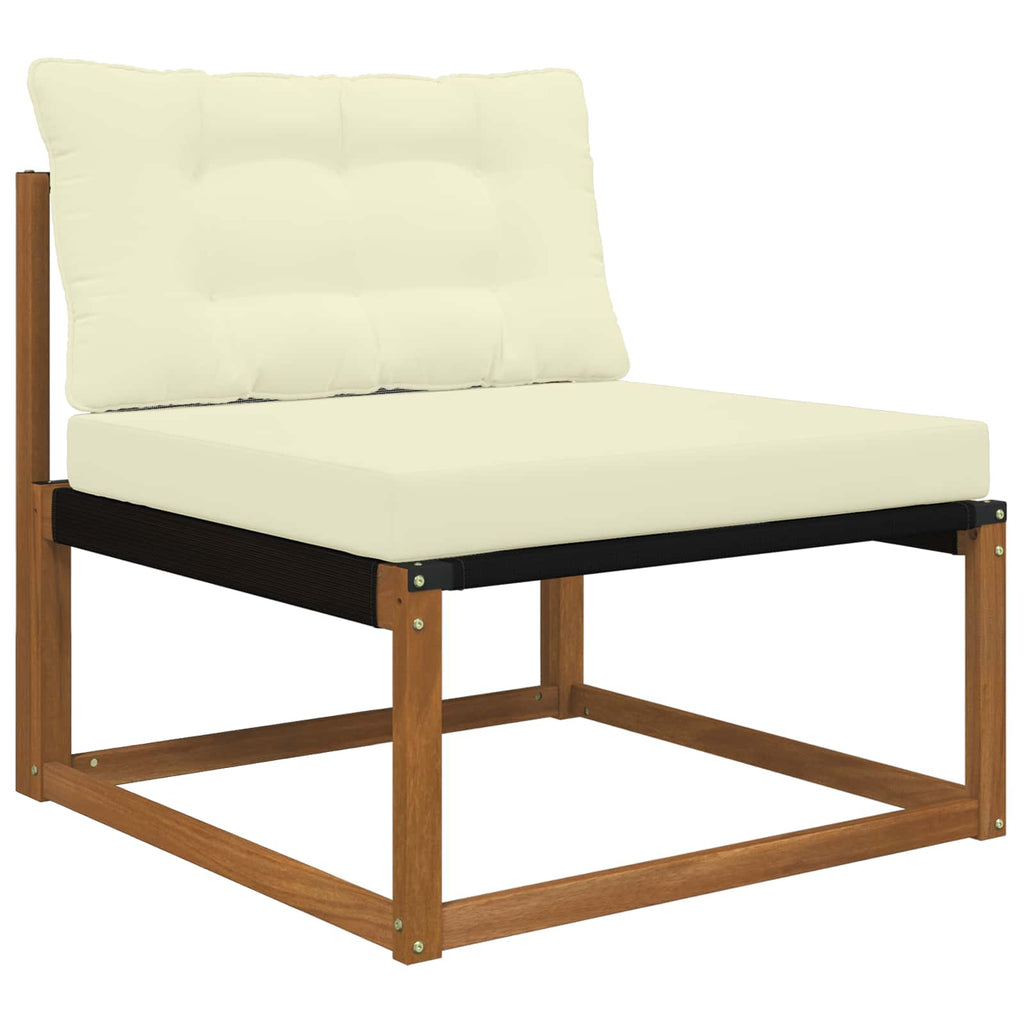 Sofakissen für draußen 2 pcs Creme Polyester