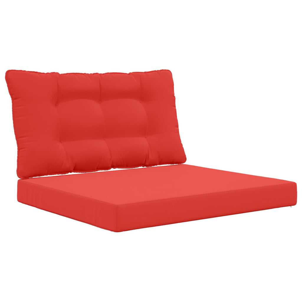 Sofakissen für draußen 2 pcs Rot Polyester