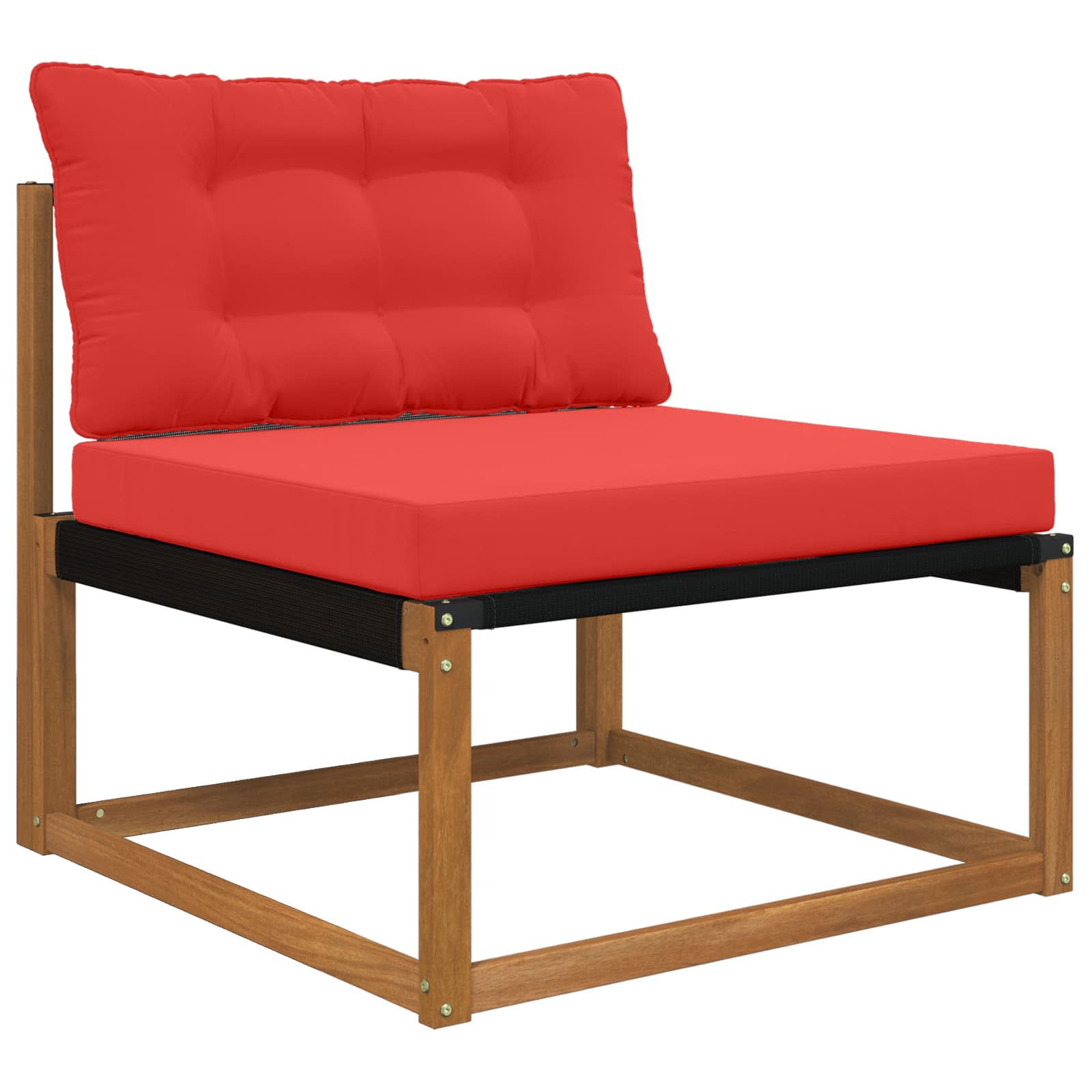 Sofakissen für draußen 2 pcs Rot Polyester