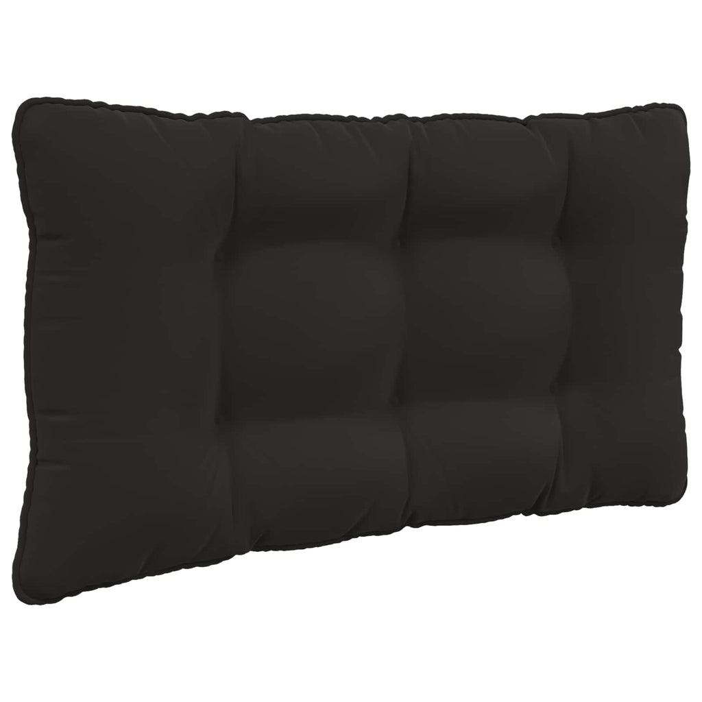Sofakissen für draußen 2 pcs Schwarz Polyester
