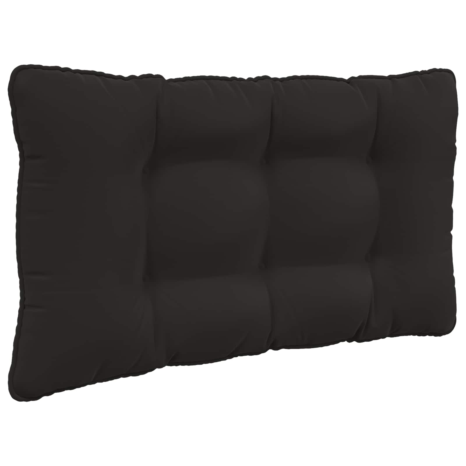 Sofakissen für draußen 2 pcs Schwarz Polyester