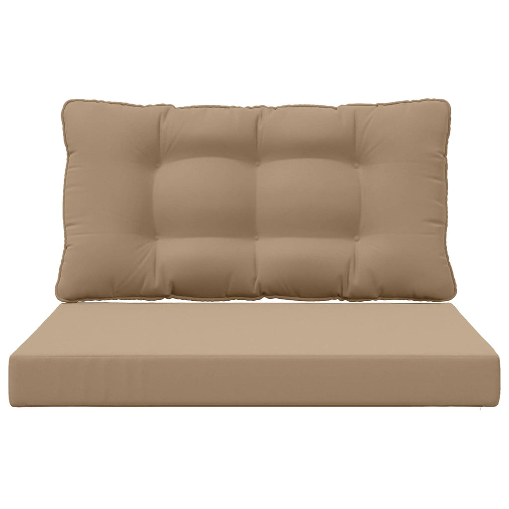 Sofakissen für draußen 2 pcs Taupe Polyester