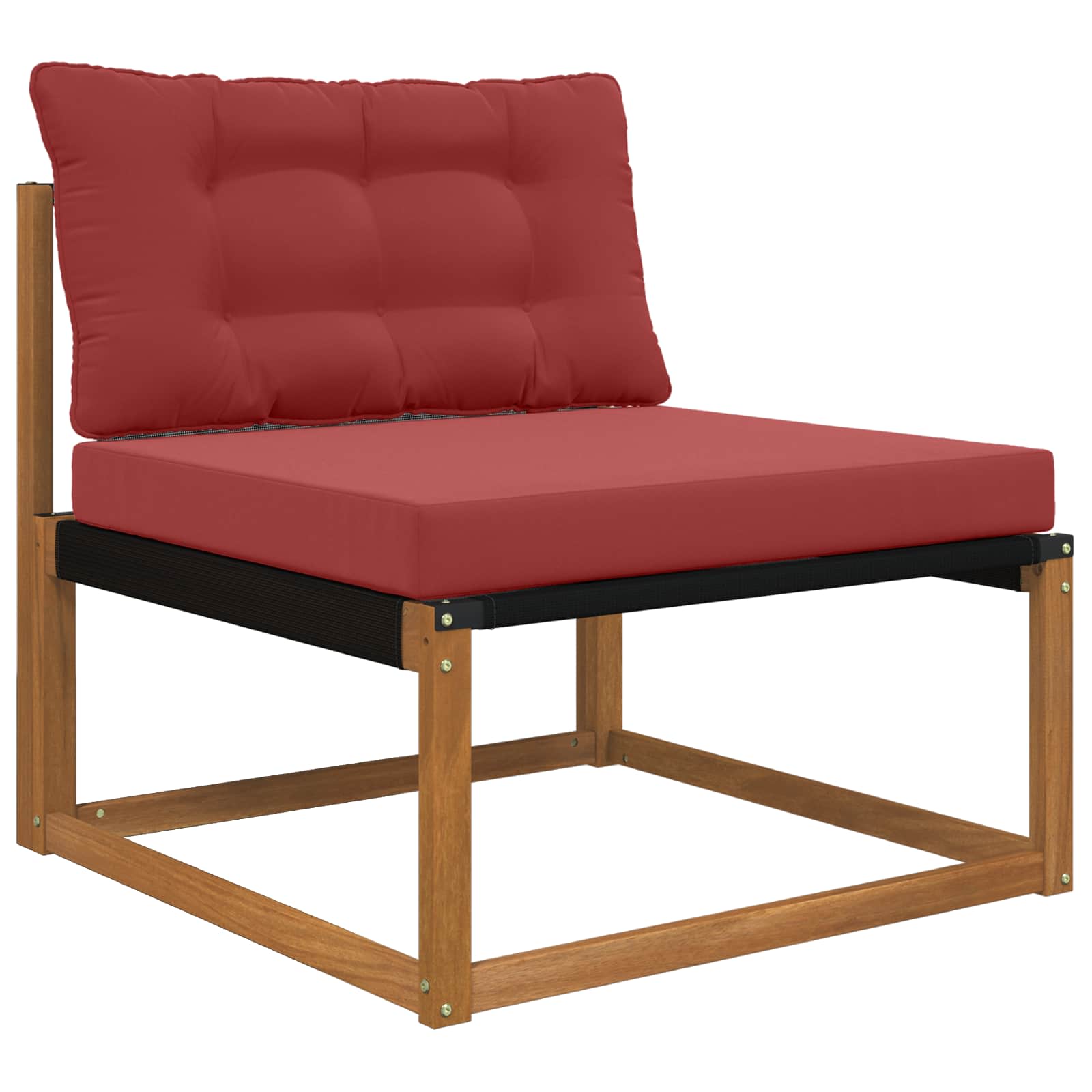 Sofakissen für draußen 2 pcs Weinrot Polyester