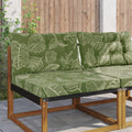 Sofakissen für draußen 2 pcs Blattdesign Polyester