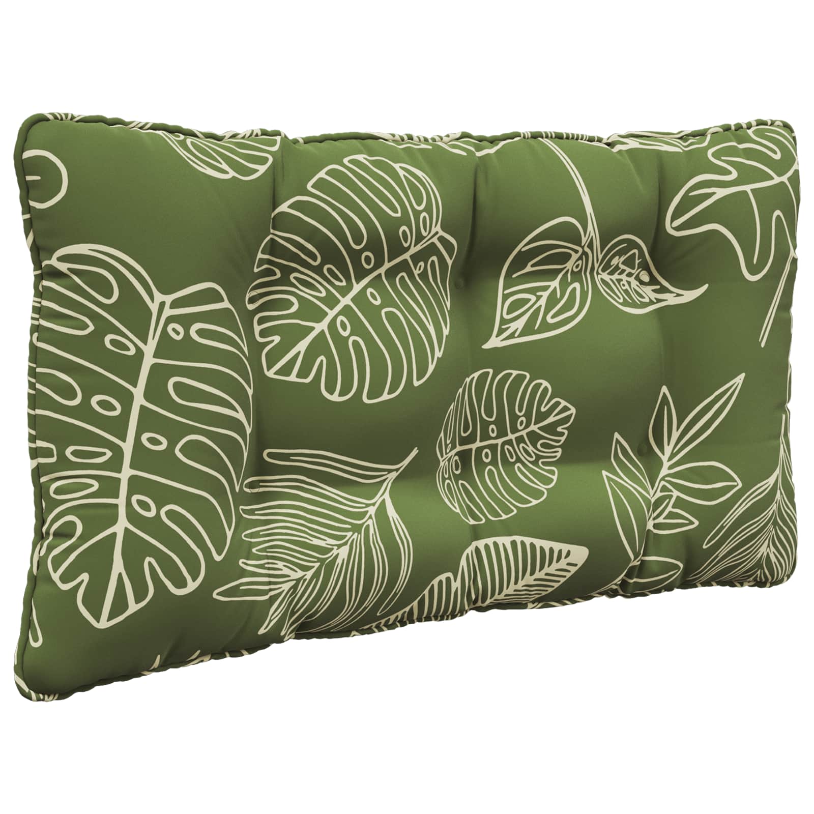 Sofakissen für draußen 2 pcs Blattdesign Polyester