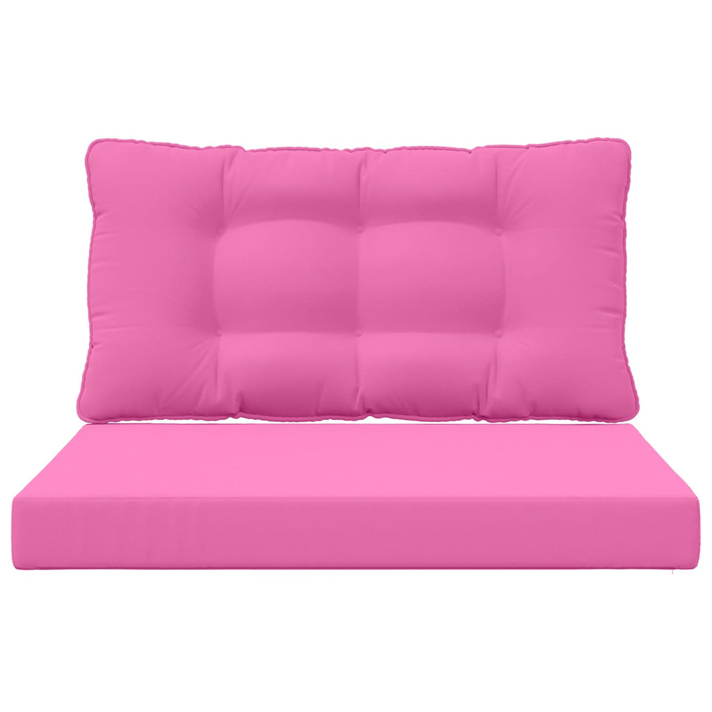 Sofakissen für draußen 2 pcs Rosa Polyester
