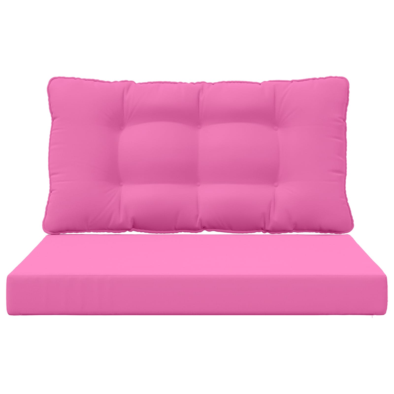 Sofakissen für draußen 2 pcs Rosa Polyester