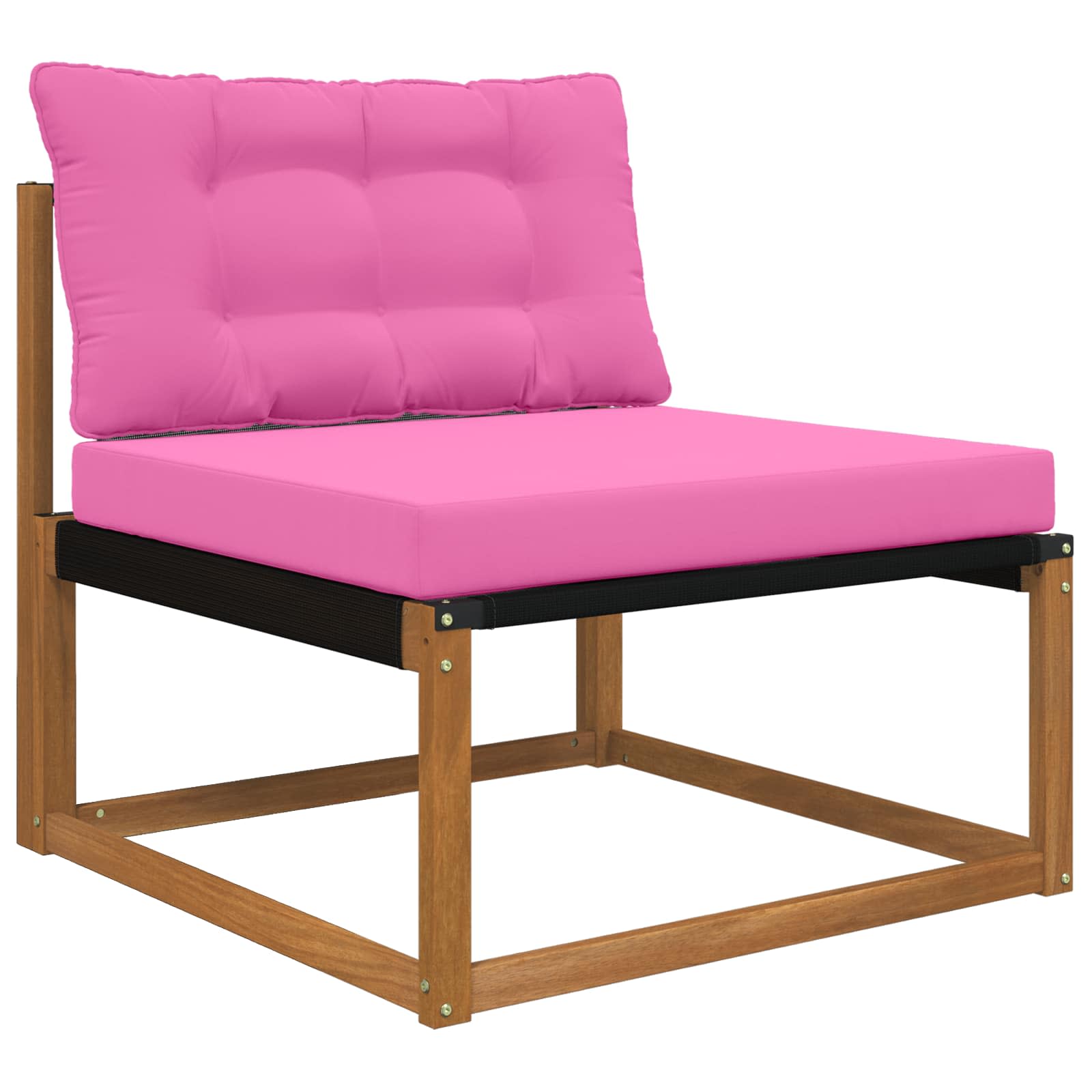 Sofakissen für draußen 2 pcs Rosa Polyester
