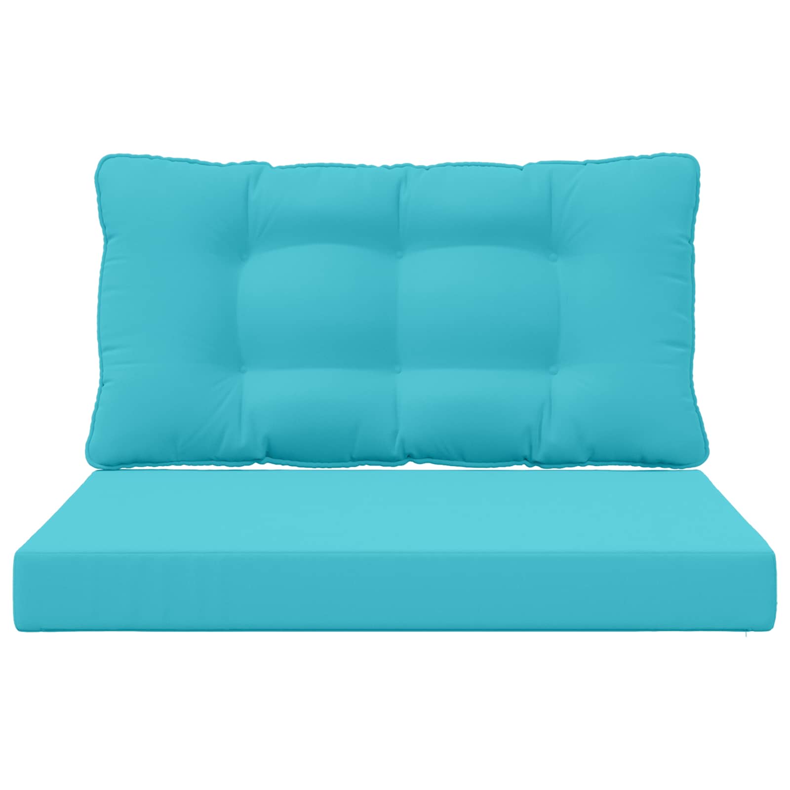 Sofakissen für draußen 2 pcs Türkis Polyester