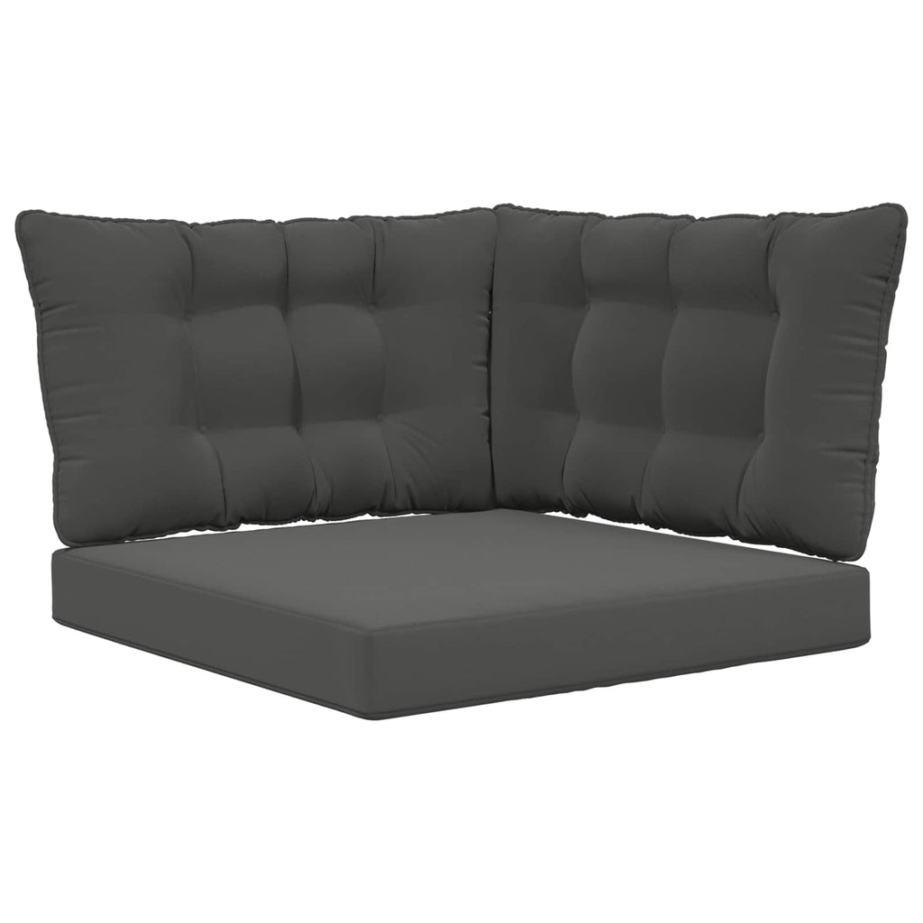 Sofakissen für draußen 3 pcs Anthrazit Polyester