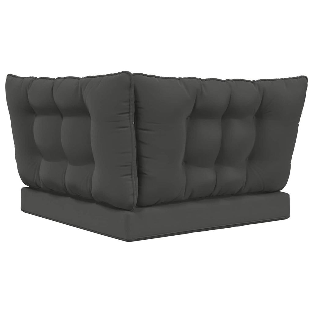 Sofakissen für draußen 3 pcs Anthrazit Polyester