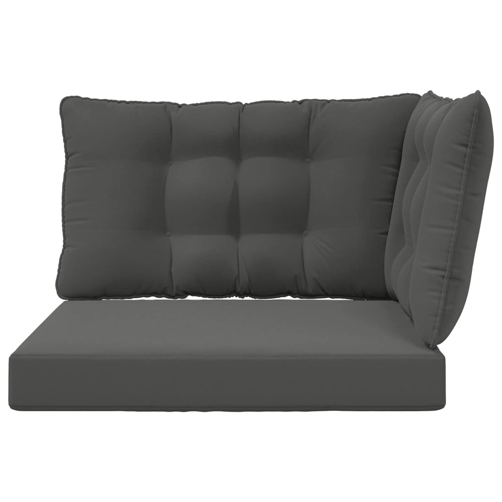 Sofakissen für draußen 3 pcs Anthrazit Polyester